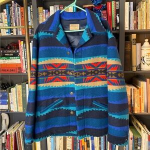 Vintage 60s Pendleton Wool Shirt Jacket.